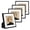 Black-4x4, variant on 3.5x5 Brpicture Frames 3pk Fits 2.5x3.5 Mat Tabletop Wall
