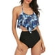 thumbnail image 5 of Traje de baño sexy para mujer Traje de baño de bikini de dos piezas con flores de honda Fridja nalpqowj20918, 5 of 7