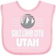 thumbnail image 3 of Inktastic Salt Lake City Utah Mountains Boys or Girls Baby Bib, 3 of 4