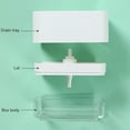 thumbnail image 3 of 2PCSSponge Holder Soap Press Pump Box Home Kitchen Cleaning Sponge 5 Dishwashing Sponge Soap Dispenser Case Container, 3 of 9