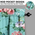 thumbnail image 5 of Bloom and Blossom Kitchen Curtains Set Floral Butterfly Botanical Garden Nature Watercolor Wildflower Bee Rustic Tier and Valance Curtains, 5 of 6