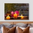 thumbnail image 3 of wall26 Canvas Print Wall Art Zen Atmosphere Massage Stone Tropical Flower Candle Yoga Nature Photography Realism Rustic Scenic Landscape Colorful for Living Room, Bedroom, Bathroom, Office - 16", 3 of 5