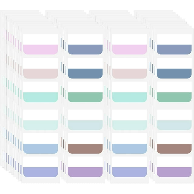AccEncyc 240 Pcs Colored Index Tab 1"x1.8" Large Book Sticky Tabs Repositionable Page Tabs Flags Page Markers Labels for Notebooks, Filing, Classification,12 Colors