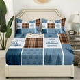 thumbnail image 3 of Erosebridal Eat Sleep Twin Sheet Sets, American Football Bedding Twin Size, Soccer Sport Decor, 3-Piece, 3 of 7