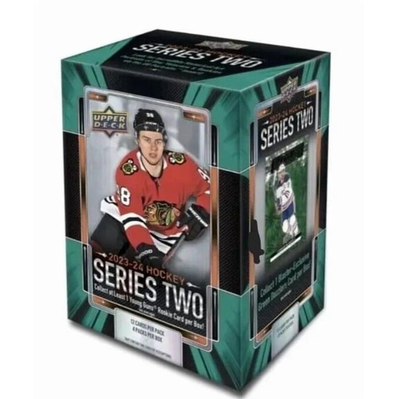 2023-24 NHL UPPER DECK SERIES 2 Hockey Factory Sealed Blaster Box 48 Cards