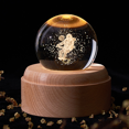 thumbnail image 1 of Music Box 3D Crystal Music Boxes , Luminous Rotating Ball Musical Box Dimmable ,Music Box Gift for Children, Christmas Birthday Decoration, 1 of 8