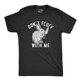 thumbnail image 1 of Mens Don't Fluff With Me T Shirt Funny Bunny Rabbit Easter Graphic Novelty Tee (Heather Black) - M, 1 of 4