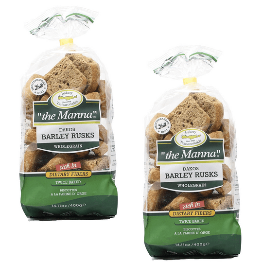 Wholegrain Rye Rusks Barley Rusks Regular 2 Bags 21.16 oz Each