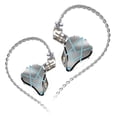 thumbnail image 1 of Auriculares con cable KZ ASX 3.5mm Smartphone 2Pin Auriculares Cable desmontable Auriculares portátiles de metal para caminar Sonido de llamada Auriculares de audio Blanco Rrgular Monstrate EL005466-01B, 1 of 2