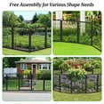 thumbnail image 4 of Jhsomdr Decorative Garden Metal Fence 45ft (L)×40in(H) 20 Panels Heavy Duty Iron Wire Animal Barrier Temporary No Dig Fence Landscape Edging Privacy Fencing for Yard, Outdoor, Dog, Patio, Flower Bed, 4 of 8