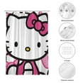 thumbnail image 4 of Hello Kitty Shower Curtain, Anime Home Decoration Curtain with 12 Plastic Hooks 60x72 Inch, 4 of 5