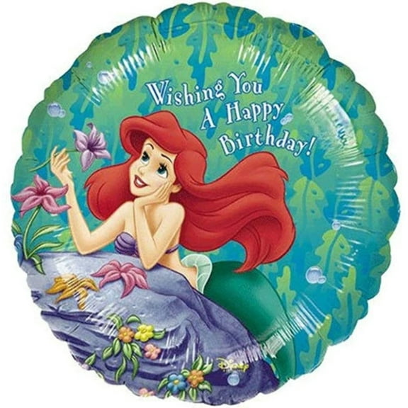 18" LITTLE MERMAID BIRTHDAY Balloon • Party Supplies Decorations Foil Mylar Balloon
