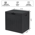 thumbnail image 7 of BAYUELSWU Outdoor Storage Box 33 Gallon Deck Box Waterproof Resin Deck Box Large Storage Container for Patio Furniture, Cushions, Garden Tools, Sports Equipment and Pool Supplies, 7 of 7
