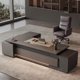 thumbnail image 2 of Executive Drawers Office Desk Vanity L Shaped Standing Monitor Computer Desks Storage Reception Mesa De Escritorio Furniture My Lux Decor Round, 2 of 24