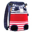thumbnail image 1 of Pet Carrier Creative Stripe Adjustable Head Leg out Pet Backpack Pet Carry Bag, 1 of 8