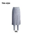 thumbnail image 3 of Minnieouse Pantalones de vestir térmicos de invierno y otoño para mujer, pantalones de chándal de Color sólido de diseño Simple grueso, Prendas para la parte inferior del cuerpo gris claro 4XL, 3 of 6
