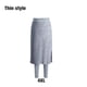 thumbnail image 5 of Sonducket Pantalones de vestir térmicos de invierno y otoño para mujer, pantalones de chándal de Color sólido de diseño Simple de estilo Prendas para la parte inferior del cuerpo gris claro 4XL, 5 of 6