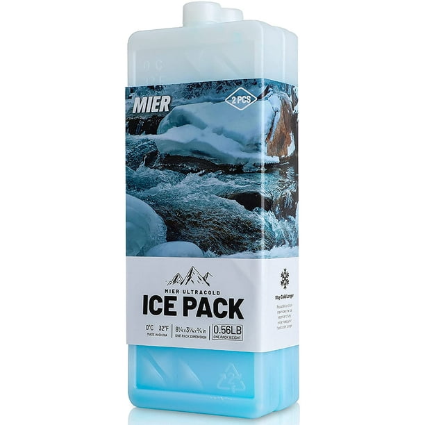 Packs de glace pour glacières et sacs à déjeuner, glacière et
