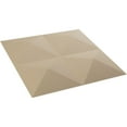 thumbnail image 6 of Ekena Millwork 11 7/8"W x 11 7/8"H Tirana EnduraWall Decorative 3D Wall Panel, UltraCover Satin Smokey Beige (Covers 0.98 Sq. Ft.), 6 of 6