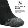 thumbnail image 4 of Feetures Elite Light Cushion No Show Tab Ankle Socks - Sport Sock with Targeted Compression - Black, S (1 Pair), 4 of 6