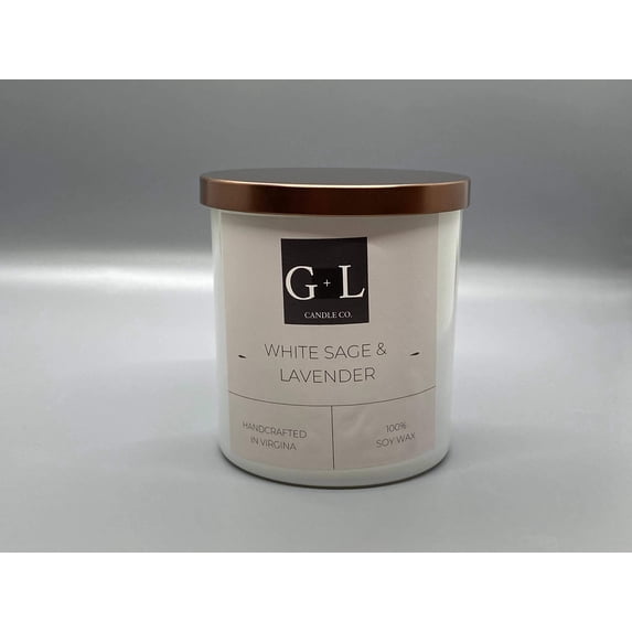 White Sage and Lavender - 8 oz. Candle