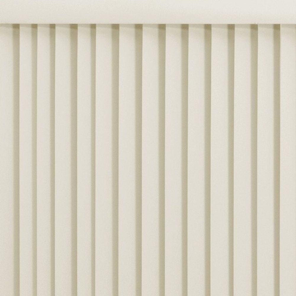 Vertical Hard Window Patio Blinds - Alabaster, 84" L x 78" W Plain & 3-1/2-Inch Vane - Easy Installation for All Patio Doors, Hardware Included - Aluminum Track for Durability, Anti-Static Slats