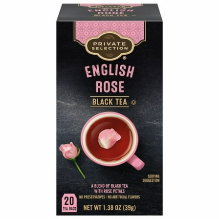 Private Selection English Rose Black Teabags