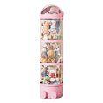 thumbnail image 1 of Transparent Toy Storage Box Stackable Tube Toys Plush Organizer Stuffed Animal Storage Tube Storage Tube Toys 51inch pink, 1 of 9