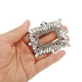 thumbnail image 4 of Unique Bargains 2 Pcs Shoe Accessories Fashionable Shoe Decorations [Teardrop Square Clip], 4 of 6