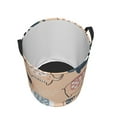 thumbnail image 3 of Daiia Cute Ink Drawn Elephants Round Laundry Basket with Handles Thickened Waterproof Circular hamper,Dirty Clothes Storage Basket for Bedroom,Bathroom,College Dorm-Medium, 3 of 8