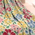 thumbnail image 3 of Pioneer Flower Blanket,Comfortable Soft Flannel Throw Blanket,All Season,Warm Lightweight Blankets for Sofa Bed Couch Living Room Chair,40"x50"(100x130cm), 3 of 4