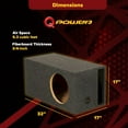 thumbnail image 5 of QPower 15 Inch Heavy Duty Single Vented XL Vehicle Subwoofer Enclosure, 5 of 7