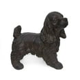 thumbnail image 2 of GDF Studio Messiah Outdoor Cast Stone Cocker Spaniel Dog Garden Statue, Brown, 2 of 6