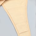 thumbnail image 3 of Blmnix Soft Panties for Women Thong Yellow No Show Seamless Nylon Underwear for Madam Sexy 1PC, XL-XXXL, 3 of 4