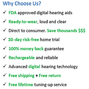 EasyCharge-Pro Programmable Rechargeable Hearing Amplifier Aid | FDA BTE hearing aid assist personal amplifier PSP with miracle sound - Pair - Beige EarCentric