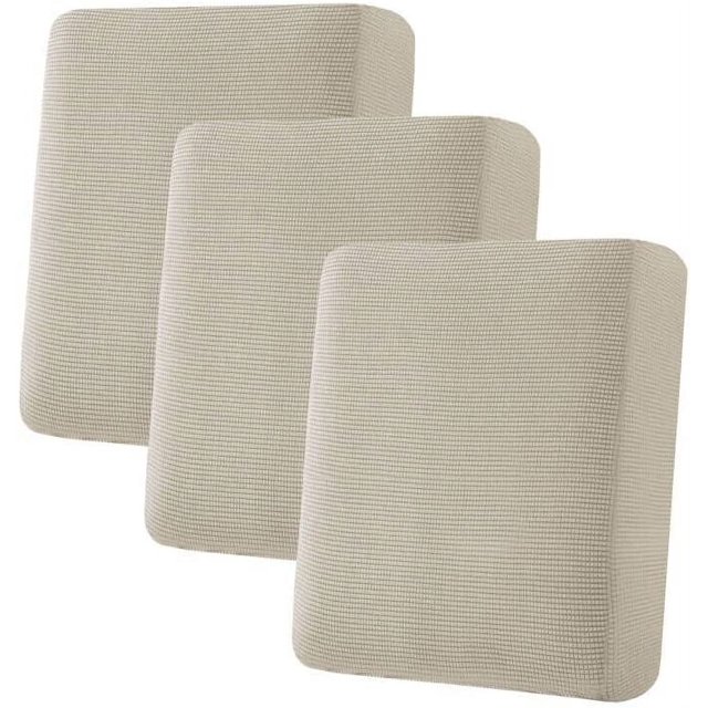 Super Stretch Stylish Cushions Covers/Furniture Cover Spandex Jacquard Small Checked Pattern Super Soft Slipcover Washable Individual
