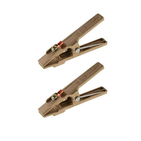 

2 Pack A Shape Ground Welding 300A Earth Clamp Full Brass for Woodworking