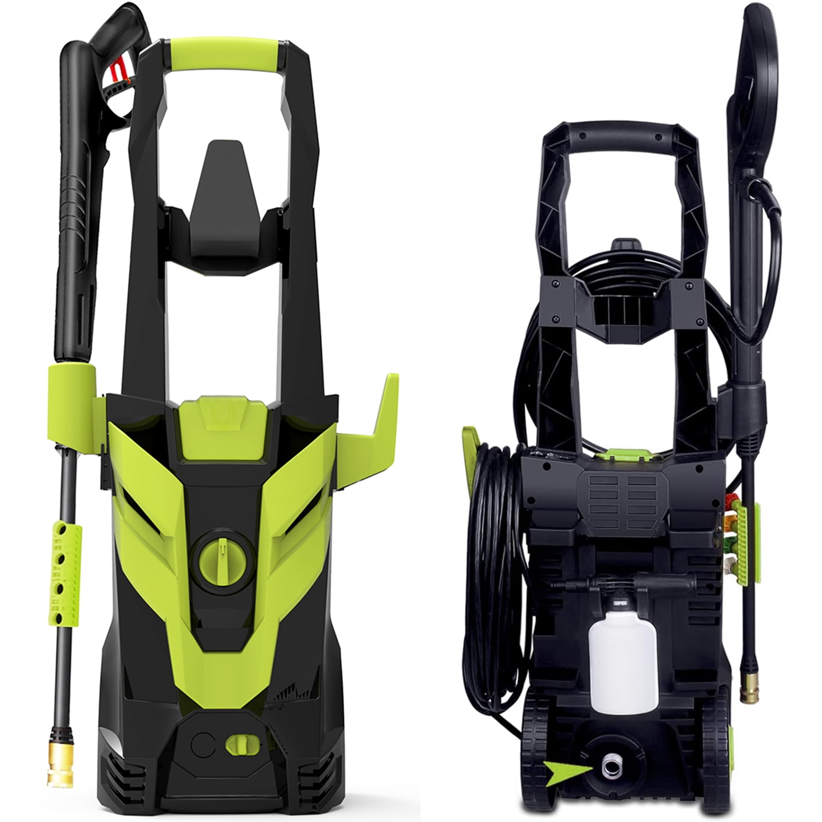 SUGIFT Electric 3500 PSI at 2.4 GPM Corded Cold Water Pressure Washer, Includes Foam Cannon