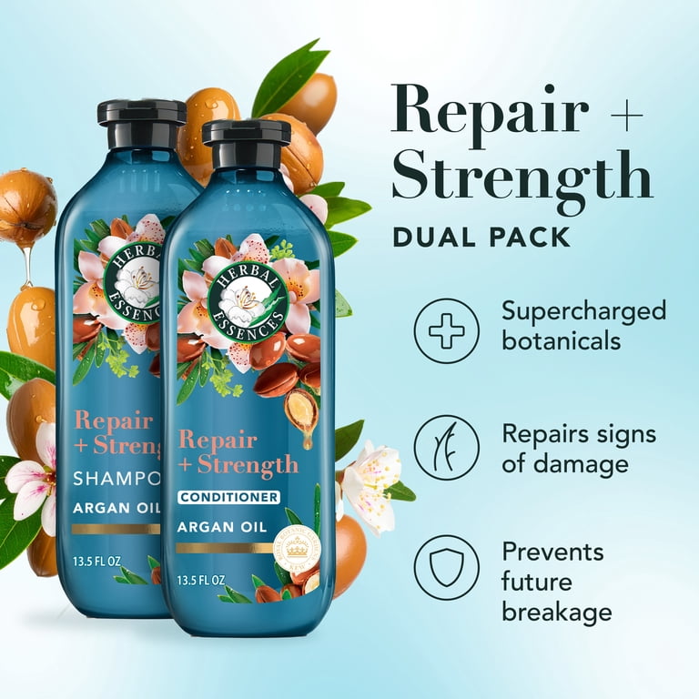Herbal Essences Argan Repair Shampoo and Conditioner Set, 13.5 fl