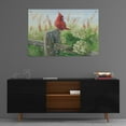 thumbnail image 3 of Epic Art 'Cardinal on Fence' by Pam Britton, Acrylic Glass Wall Art, 36"x24", 3 of 5