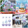 thumbnail image 2 of CNKOO 9Pcs Honeycomb Balls Hanging Decor Five-pointed Star Xmas Tree Snowflake Pendants, 2 of 3