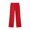 Red, variant on Asxite Girls Solid Pants School Uniform Casual Fall Winter Elastic Back Waist Pocket Straight Leg Bottom