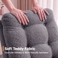 thumbnail image 3 of UHOMEPRO Upgraded Rocking Chair for Nursery, Modern Teddy Glider Rocker Chair with Footrest, High Backrest, Solid Wood Frame, Gray, 3 of 8