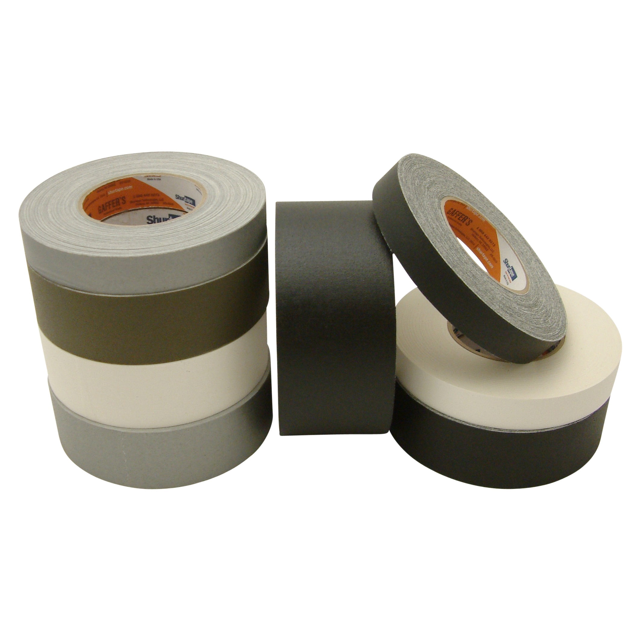 Shurtape P-672 Professional Grade Gaffers Tape: 1 in x 50 yds. (Grey)