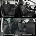 thumbnail image 5 of HQBQBUG Full Set Car Seat Covers Fit for Volkswagen Tiguan 2009-2025 Faux Leather Seat Cover 2 Rows 5 Seats Waterproof Seat Cushion Protector Black,Full Set(5 Seat), 5 of 6
