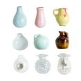 thumbnail image 1 of 14/12/10/9/8/6/4/3/2/1 Pieces Mini Vase Magnets Mini Ceramic Vase Refrigerator Magnets 3D Plant Magnets for Refrigerator Kitchen Locker office Decoration, 1 of 9