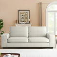 thumbnail image 2 of Chenille Loveseat Couch -88.6" Modern Design Sofa with Solid Wood, Metal Frame, Durable，Removable Back Cushion and Seat Cushion, Easy Cleaning(Beige), 2 of 6