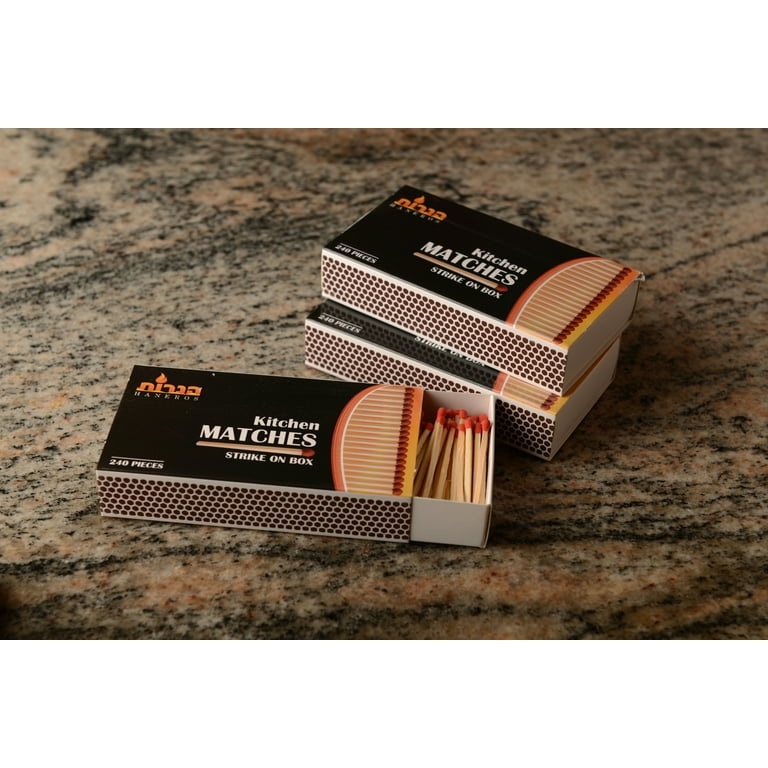 50 Miniature Plain White Cover Wooden Matches Box Matches