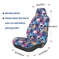 thumbnail image 3 of Yiaed cool Skull colorful Print Car Seat Covers,Universal Auto Seats Protector Fits for Car,SUV Sedan,Truck,Automotive Seat Covers & Accessories, 3 of 5