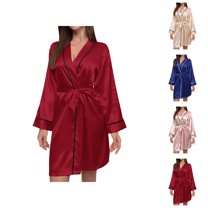 vintage inspired pajama sets for women 1950s style button down sleepwear Women's Home Pajamas Women's Imitation Silk V Neck Pajamas Home Wear